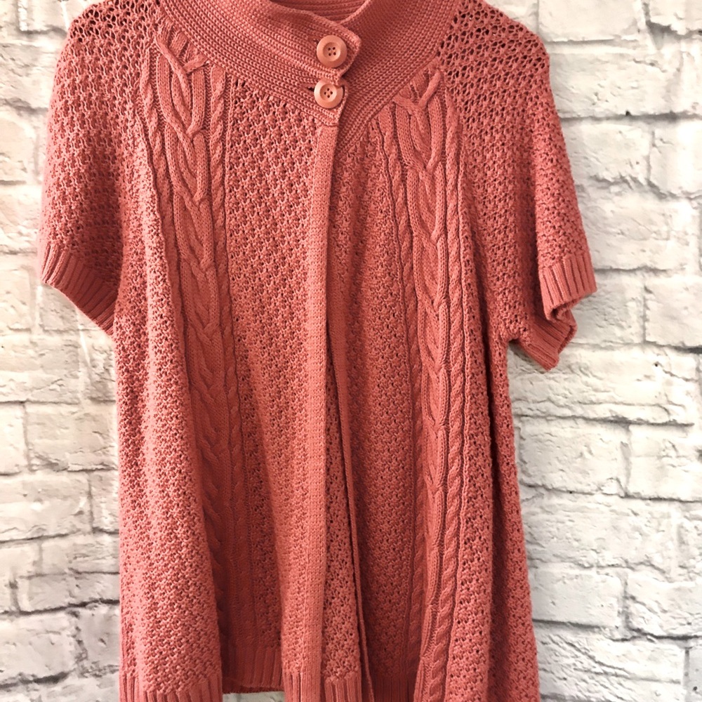 Sonoma Rose Pink Sweater. Size XL